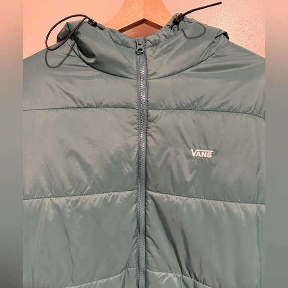 Vans Woodridge Men's Jasper Green Checkerboard Coat Outerwear Hooded Jacket LRG - Picture 4 of 16